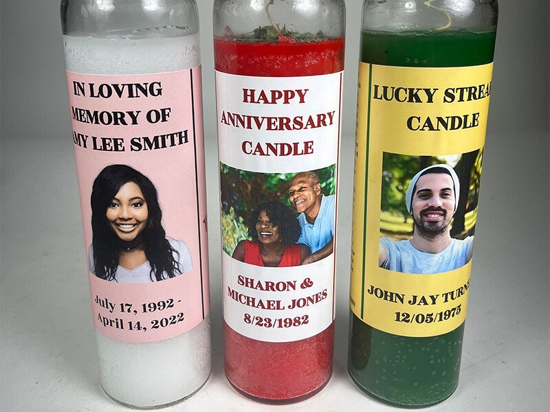 Personalize Your Own Luck Shop Candles