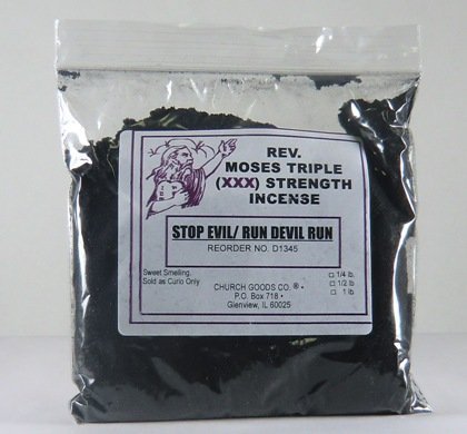 Rev. Moses Triple Strength Incense - Stop Evil/ Run Devil Run