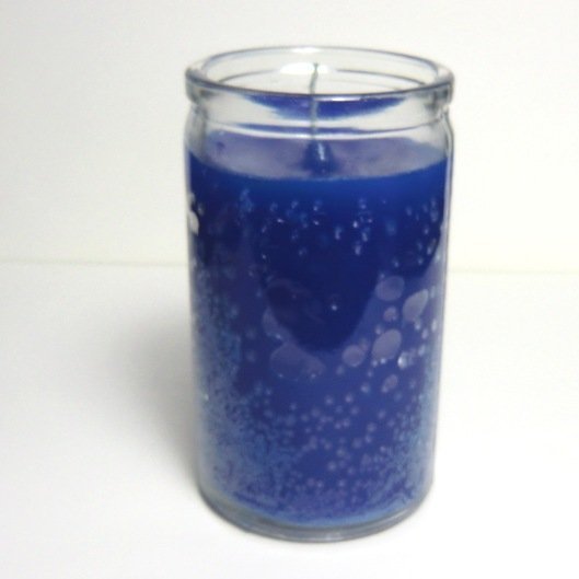 Blue 50 Hour Glass Candle
