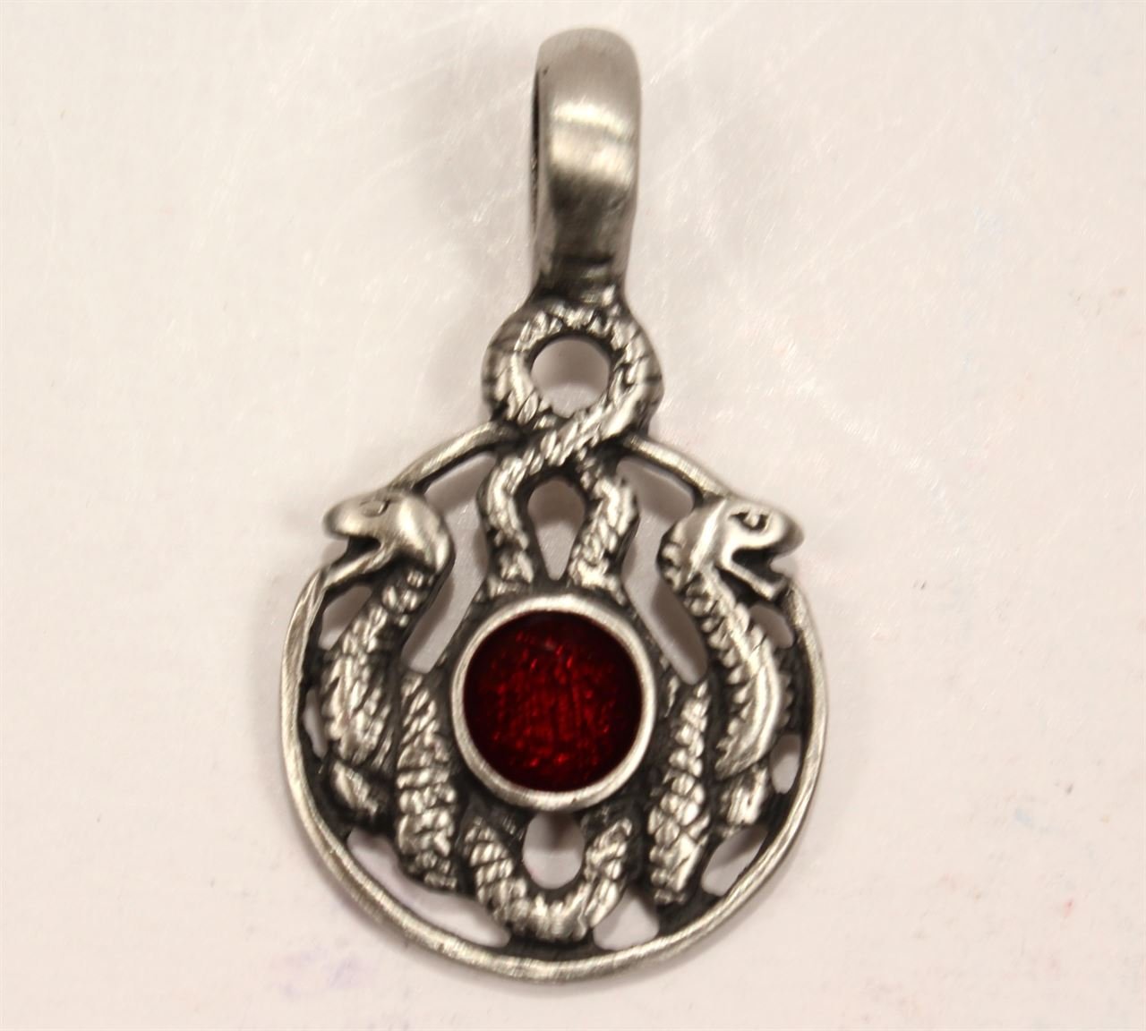 Double Power Reversible Snake Pendant Necklace