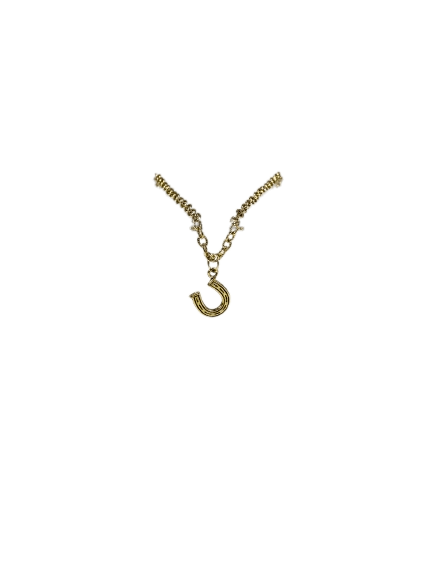 Good Luck Horseshoe Necklace (Gold-Mini)