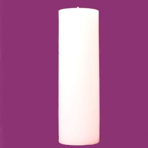 3" x 9" White Pillar Candle