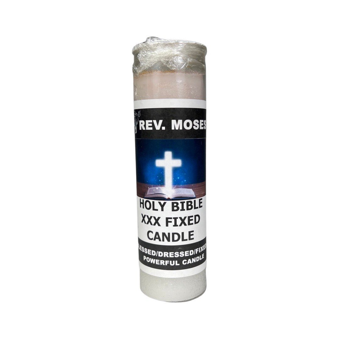 Rev. Moses Holy Bible Fixed Candle