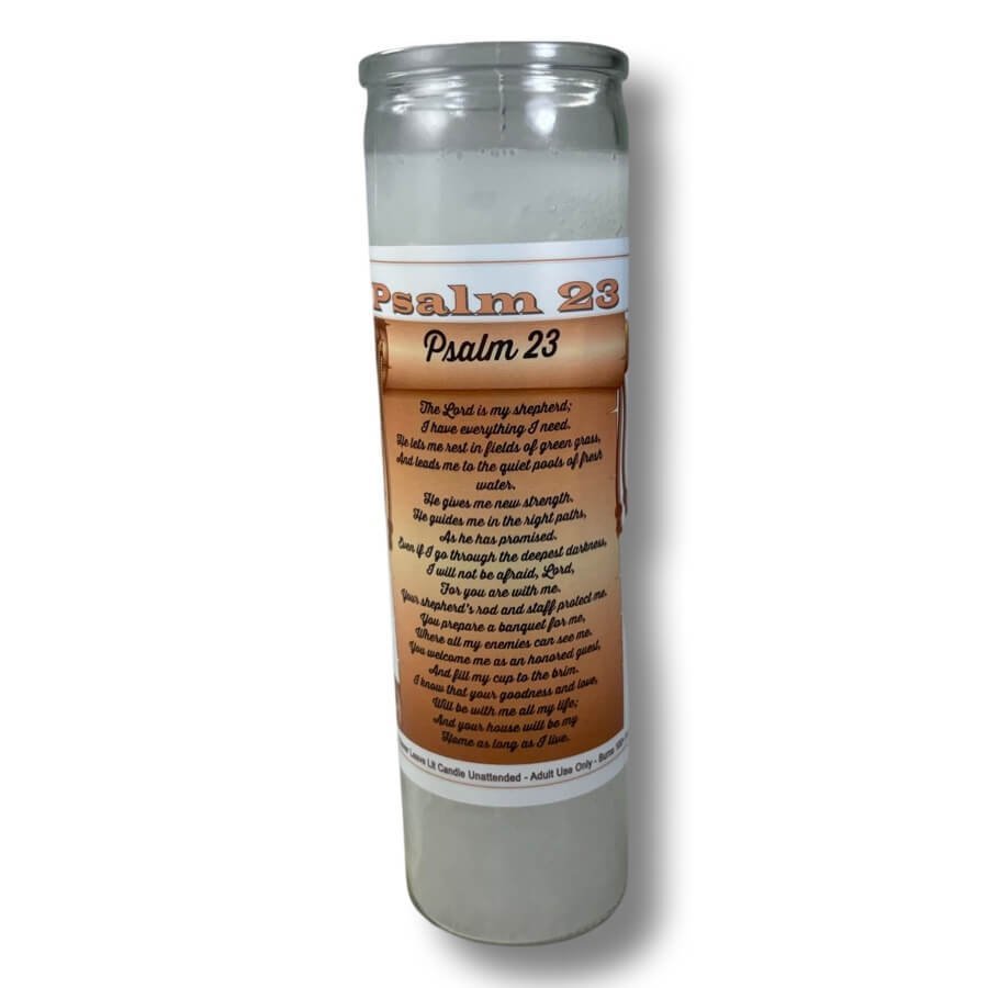 10 Commandments/23rd Psalm 7 Day Blessed Candle Burning Service