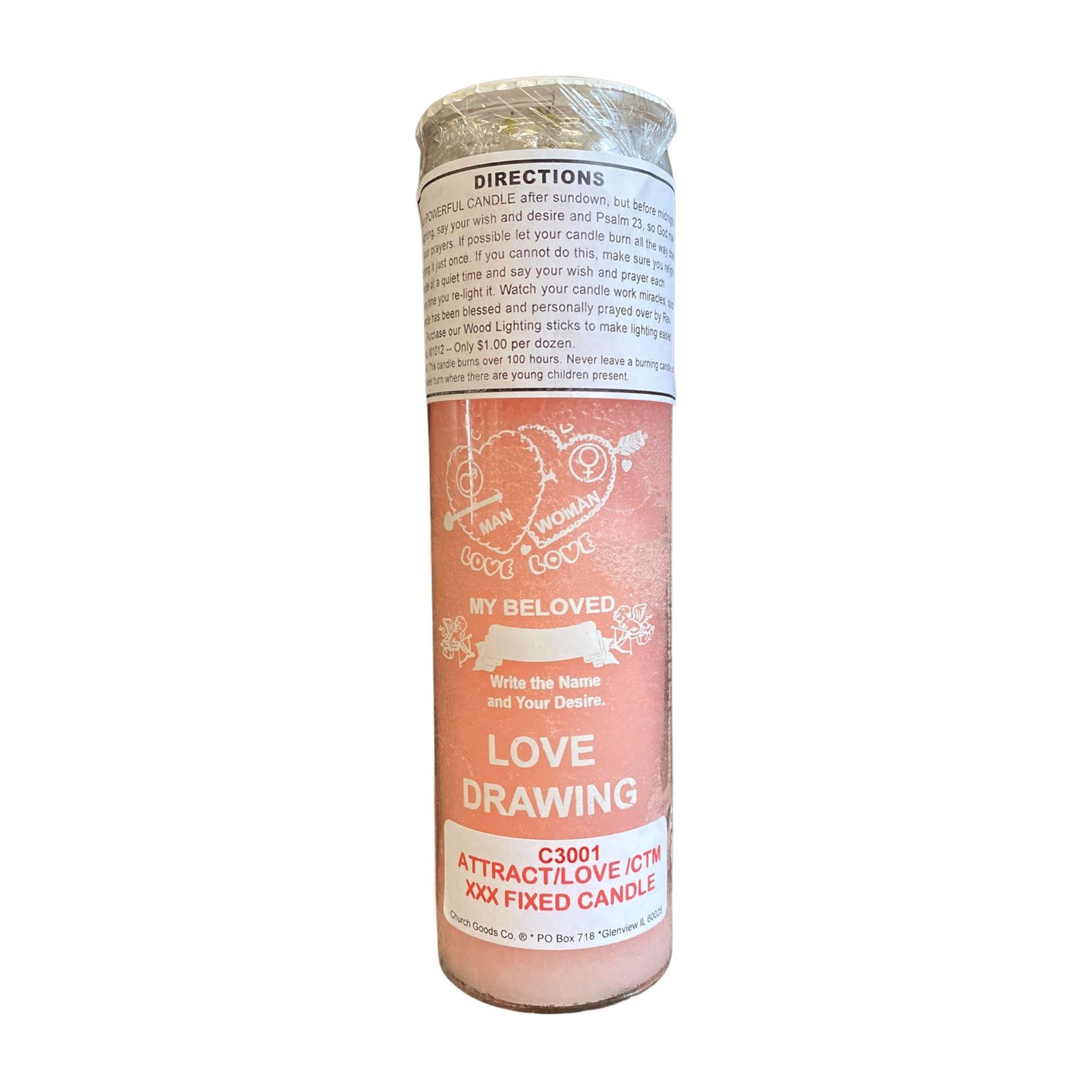 Attraction/Love Drawing/Come to Me 7 Day Blessed Candle Burning Service
