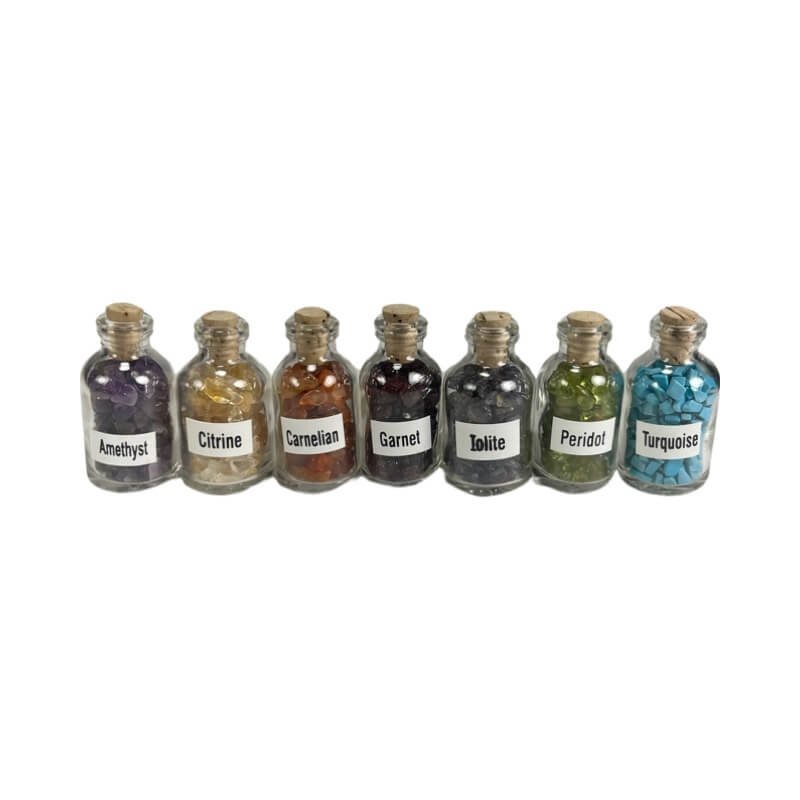 Prosperity Gemstone Vials (Set of 7)