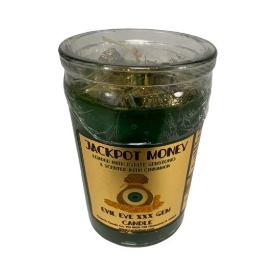 Jackpot Money Evil Eye XXX "Gemstone" Candle (50 Hr)