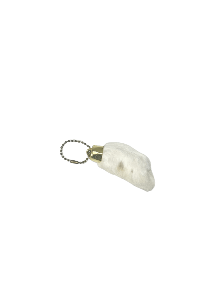 Natural Rabbit Foot 4"